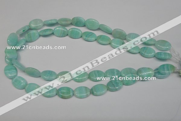 CAG4414 15.5 inches 13*18mm oval dyed blue lace agate beads