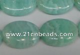 CAG4415 15.5 inches 18*25mm oval dyed blue lace agate beads