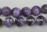 CAG4434 15.5 inches 12mm round dyed blue lace agate beads