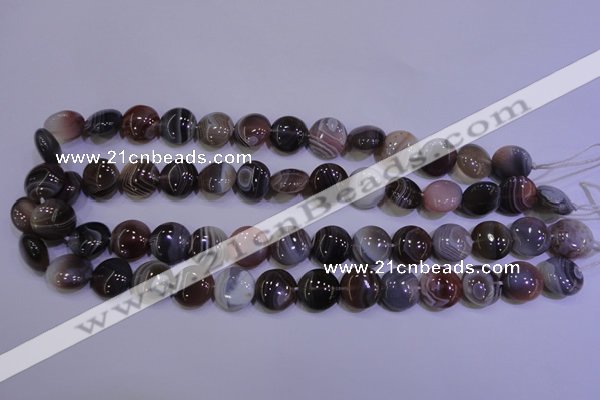 CAG4443 15.5 inches 14mm flat round botswana agate beads wholesale