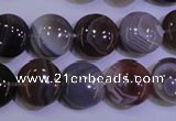 CAG4444 15.5 inches 16mm flat round botswana agate beads wholesale