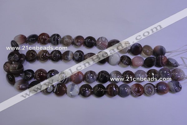 CAG4444 15.5 inches 16mm flat round botswana agate beads wholesale