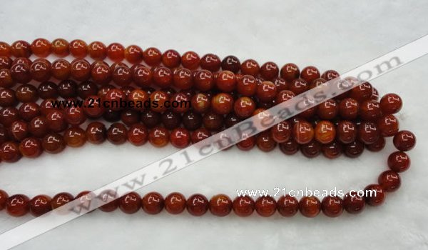 CAG446 15.5 inches 16mm round red agate gemstone beads wholesale