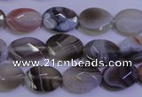 CAG4462 15.5 inches 10*14mm faceted oval botswana agate beads