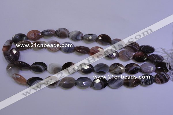 CAG4465 15.5 inches 15*20mm faceted oval botswana agate beads