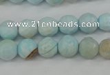 CAG4485 15.5 inches 6mm faceted round agate beads wholesale