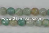 CAG4486 15.5 inches 6mm faceted round agate beads wholesale