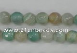 CAG4486 15.5 inches 6mm faceted round agate beads wholesale