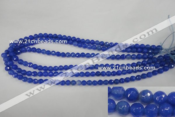 CAG4488 15.5 inches 6mm faceted round agate beads wholesale