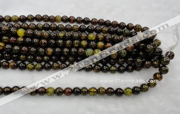 CAG449 15.5 inches 16mm round agate gemstone beads Wholesale