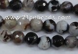 CAG4490 15.5 inches 6mm faceted round agate beads wholesale