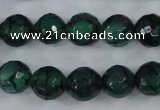 CAG4499 15.5 inches 8mm faceted round fire crackle agate beads