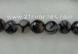 CAG450 15.5 inches 10mm faceted round agate beads Wholesale