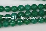 CAG4507 15.5 inches 8mm faceted round agate beads wholesale