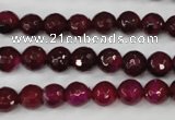 CAG4508 15.5 inches 8mm faceted round agate beads wholesale