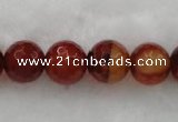 CAG454 15.5 inches 14mm faceted round agate gemstone beads Wholesale