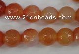 CAG4551 15.5 inches 12mm faceted round agate beads wholesale