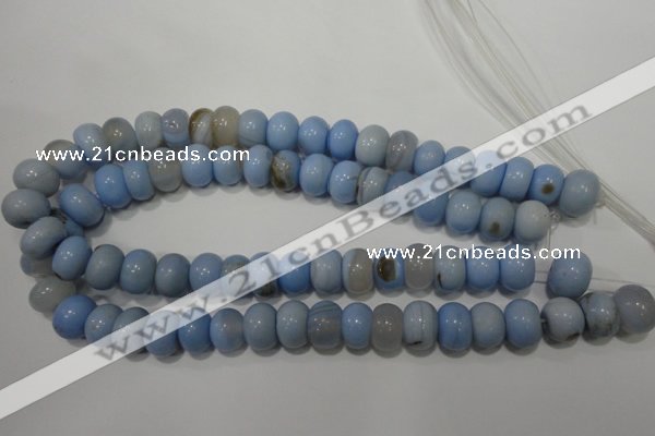 CAG4591 15.5 inches 10*14mm rondelle agate beads wholesale