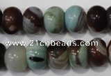 CAG4592 15.5 inches 10*14mm rondelle agate beads wholesale