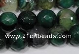 CAG4657 15.5 inches 8mm faceted round fire crackle agate beads