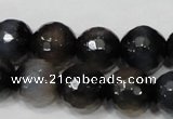 CAG4659 15.5 inches 8mm faceted round fire crackle agate beads