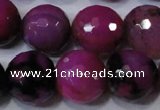 CAG4667 15.5 inches 10mm faceted round fire crackle agate beads