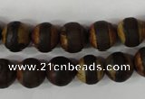 CAG4758 15 inches 10mm round tibetan agate beads wholesale