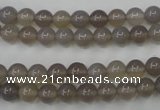 CAG4770 15 inches 6mm round grey agate beads wholesale