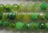 CAG4781 15.5 inches 8mm faceted round fire crackle agate beads
