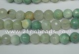 CAG4811 15 inches 6mm faceted round fire crackle agate beads