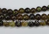 CAG4831 15 inches 6mm round dragon veins agate beads wholesale