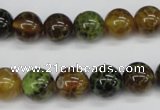 CAG4833 15 inches 10mm round dragon veins agate beads wholesale