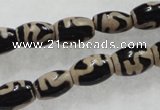 CAG5083 15.5 inches 8*12mm drum tibetan agate beads wholesale