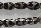 CAG5086 15.5 inches 8*12mm drum tibetan agate beads wholesale