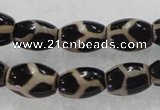 CAG5087 15.5 inches 8*12mm drum tibetan agate beads wholesale