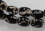 CAG5088 15.5 inches 8*12mm drum tibetan agate beads wholesale