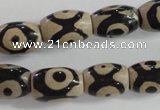 CAG5090 15.5 inches 8*12mm drum tibetan agate beads wholesale