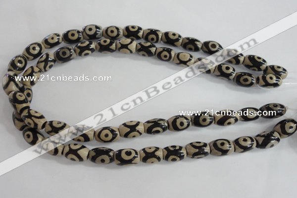 CAG5090 15.5 inches 8*12mm drum tibetan agate beads wholesale