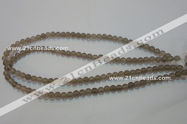 CAG5240 15.5 inches 6mm round Brazilian grey agate beads wholesale