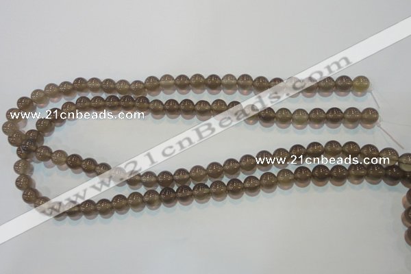 CAG5241 15.5 inches 8mm round Brazilian grey agate beads wholesale