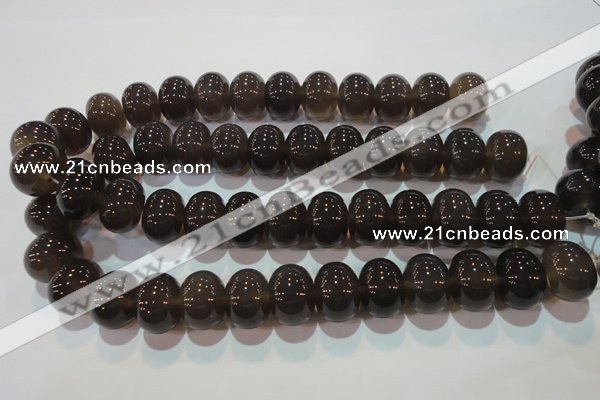 CAG5252 15.5 inches 15*20mm rondelle Brazilian grey agate beads