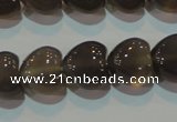 CAG5265 15.5 inches 12*12mm heart Brazilian grey agate beads