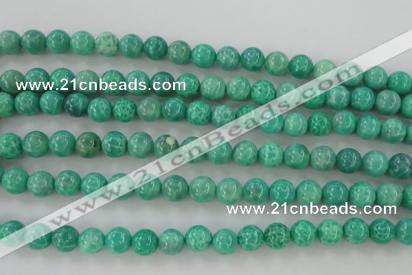 CAG5302 15.5 inches 8mm round peafowl agate gemstone beads