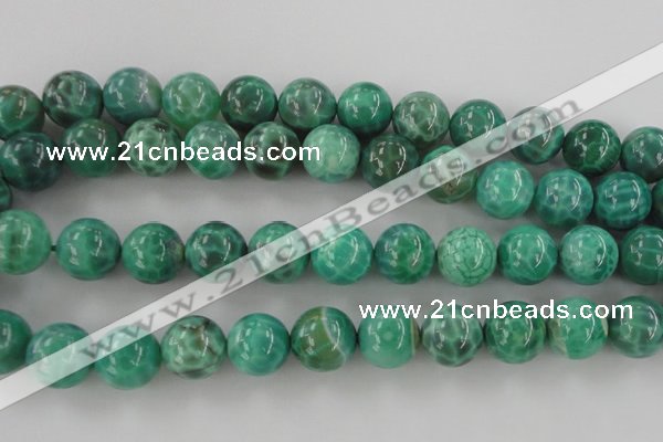 CAG5305 15.5 inches 14mm round peafowl agate gemstone beads