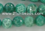 CAG5310 15.5 inches 6mm faceted round peafowl agate gemstone beads