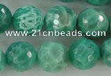 CAG5312 15.5 inches 10mm faceted round peafowl agate gemstone beads