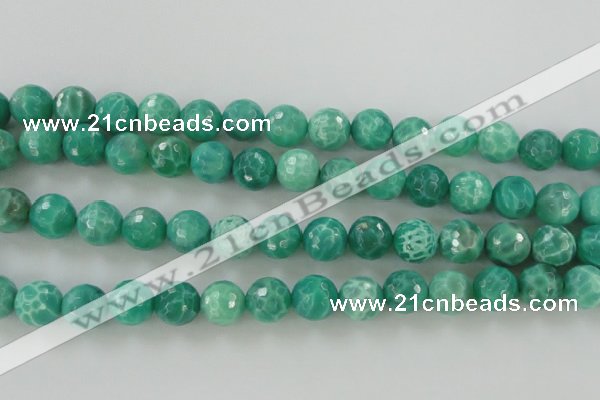 CAG5312 15.5 inches 10mm faceted round peafowl agate gemstone beads