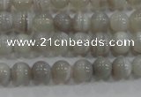 CAG5320 15.5 inches 4mm round grey line agate beads wholesale