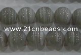 CAG5323 15.5 inches 12mm round grey line agate beads wholesale