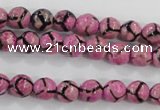 CAG5347 15.5 inches 8mm faceted round tibetan agate beads wholesale